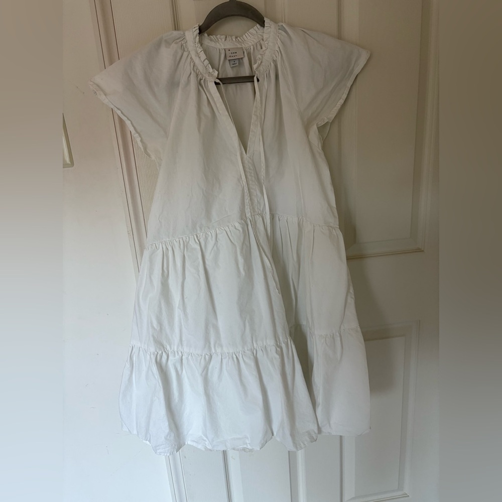 Women’s White Smocked Dress